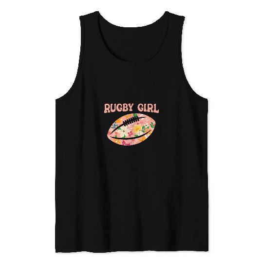 Funny Rugby Gridiron Football Team Sport Rugby Girl Tank Tops
