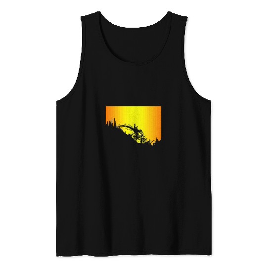 BMX Kid Funny Mountain Bike Trick freesstyle MTB offRoad 7 Tank Tops