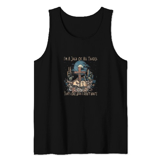 Im A Jack Of All Trades Thats One Book I Didnt Write Retro Tank Tops