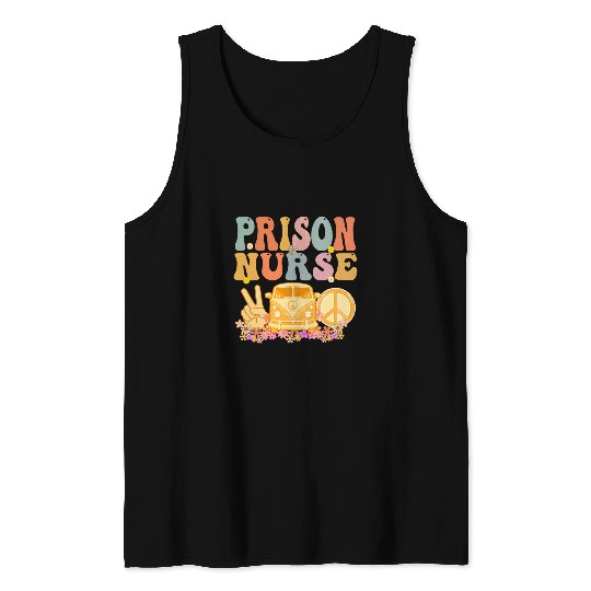 Prison nurses Week Groovy Appreciation Day For Women Tank Tops