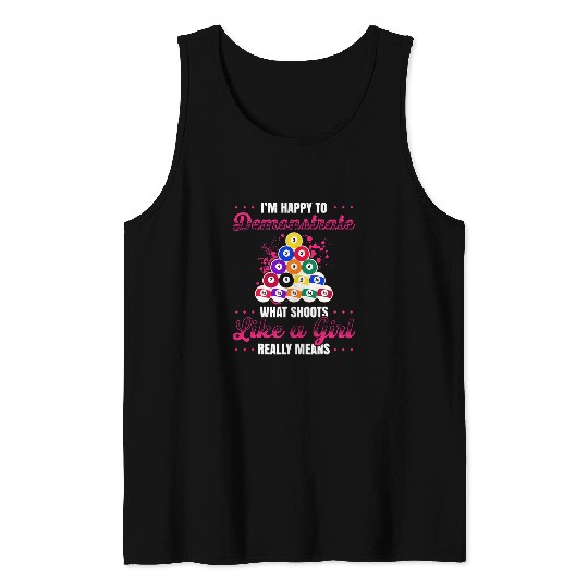 Mens Pool Billiard For Pool Player Billiard Player 15 Tank Tops