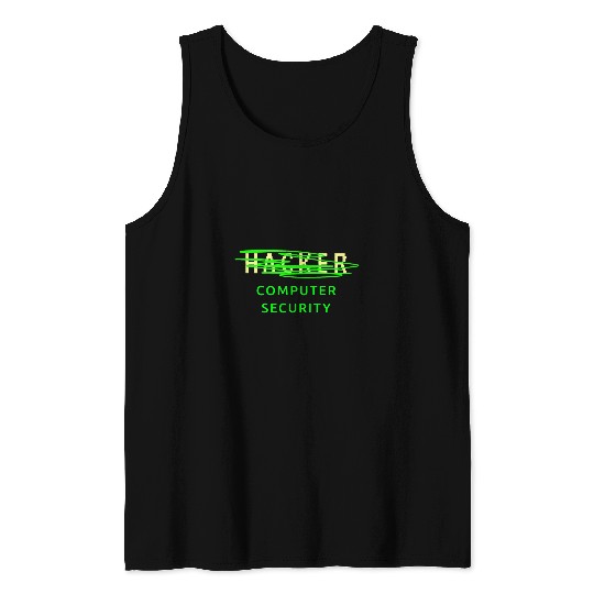 Computer Security Funny Programmer Hackathon Costume Tank Tops