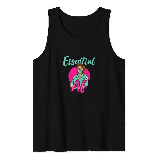 Nursing Student Doctor Essential AF nurses Tank Tops