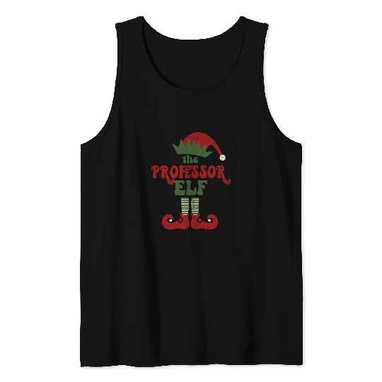 Professor Elf Family Matching Group Christmas Tank Tops