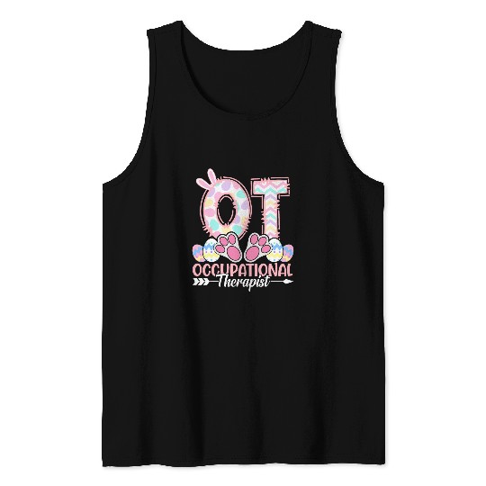 Occupational Therapist Bunny OT Occupational Therapy Easter Tank Tops