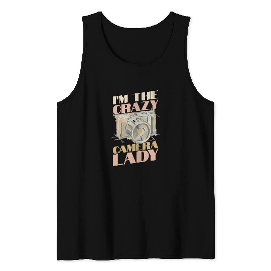 Womens Im The Camera Lady Photography Photograph 1 Tank Tops