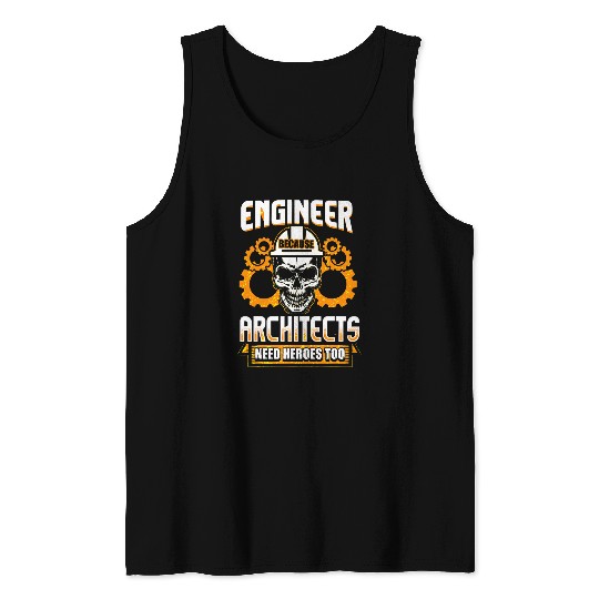 Mens Engineer Engineering Student Funny Tank Tops
