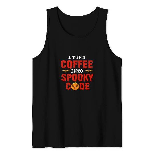 Halloween Programmer Coder Software Web Developer Coding 7 Tank Tops
