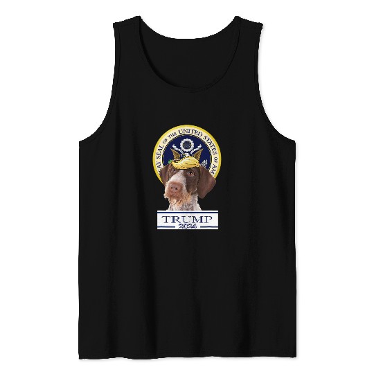 Trump 2024 Pointers German Wirehaired Tank Tops