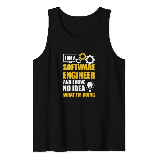 Software Engineer Programming Developer Programmer Coding Tank Tops