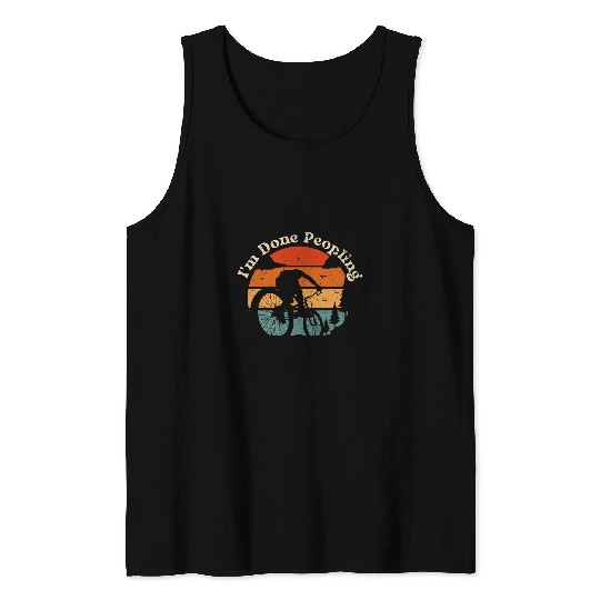 Im Done Peopling Cycling BMX Mountain Bike Rider Tank Tops