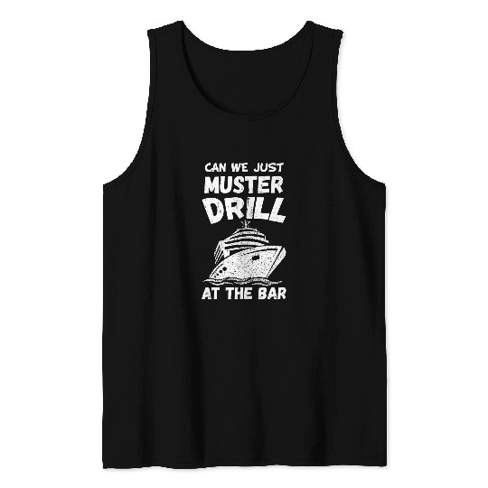Cruiser Cruising Boat Vocation Cruise Ship Vacation Tank Tops