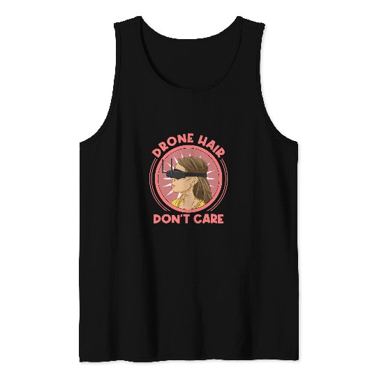 Womens Quadrocopter Design for a Drone Pilot Tank Tops