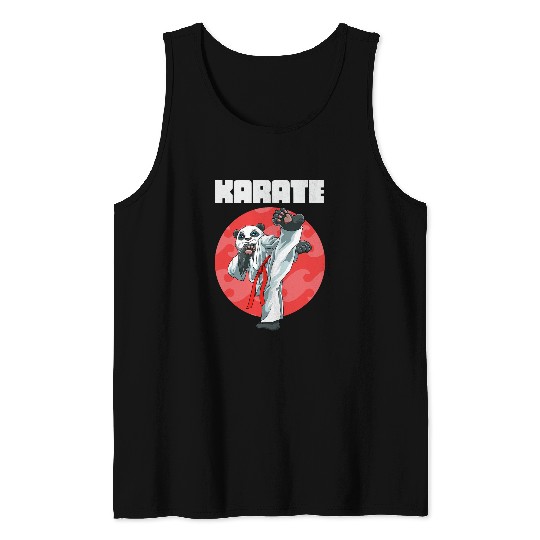 Funny Karate Panda 2 Tank Tops