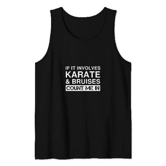 Funny Karate Fighter Fighting Martial Arts Tank Tops