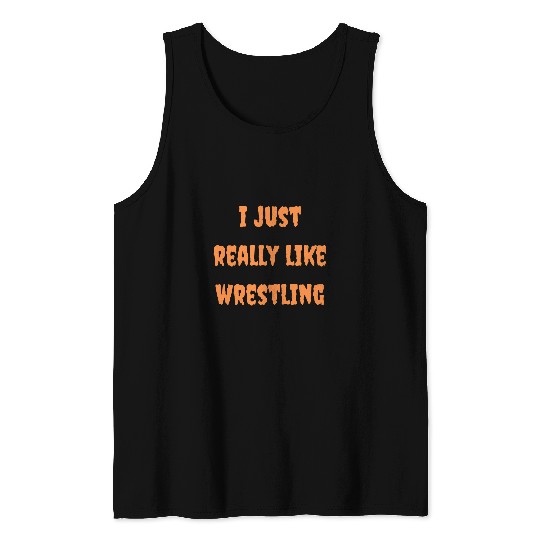 Wrestling and Sports Halloween Spooky Fall Autumn Wrestler Tank Tops