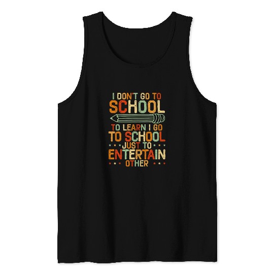 Student School Year Tutor Back To School Tank Tops