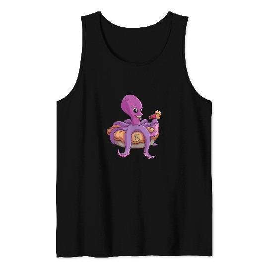 Octopie Pi Day Octopuss Pie Geometry Math Teacher Student Tank Tops