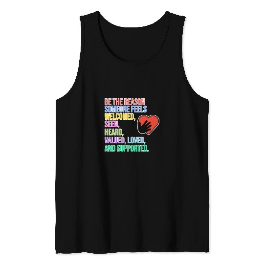 Someone Feels Loved Social Worker Social Work Month Graphic Tank Tops