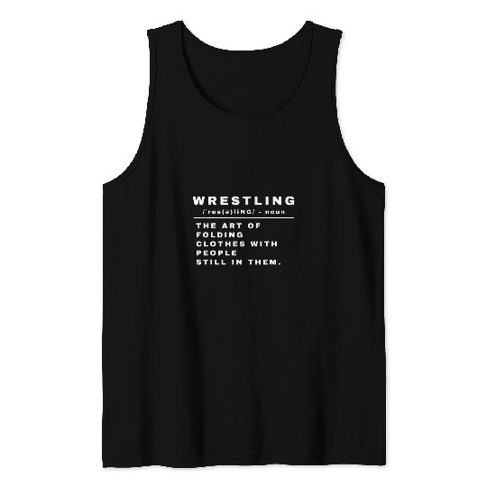 Wrestling Definition Funny For Wrestlers Tank Tops