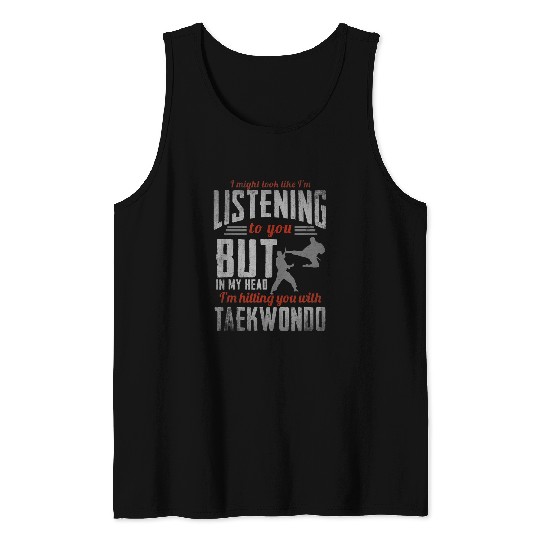 Taekwondo Tae Kwon Do Korean Self Defense Boys Men Women Tank Tops