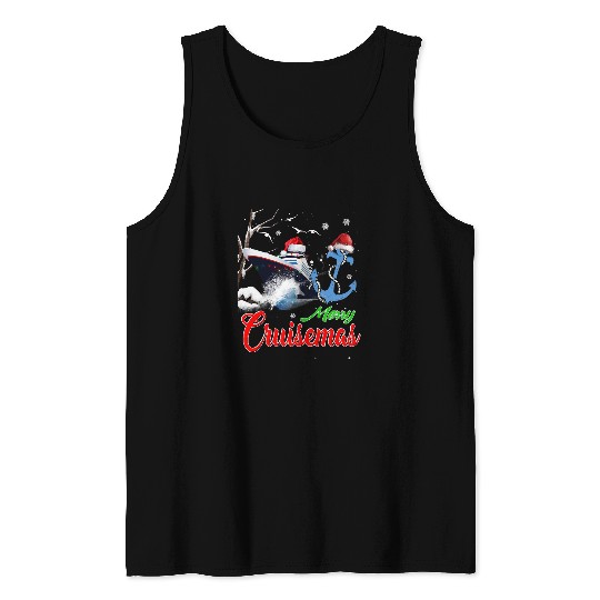 Merry Cruisemas Funny Cruise Ship Matching Family Christmas 1 Tank Tops