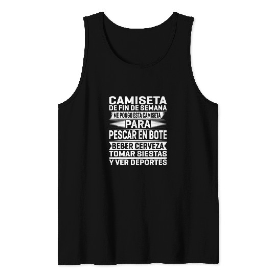 Boat Fishing Weekend Tank Tops