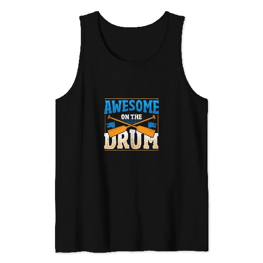 Dragon Boat Race Awesome On The Drum Tank Tops