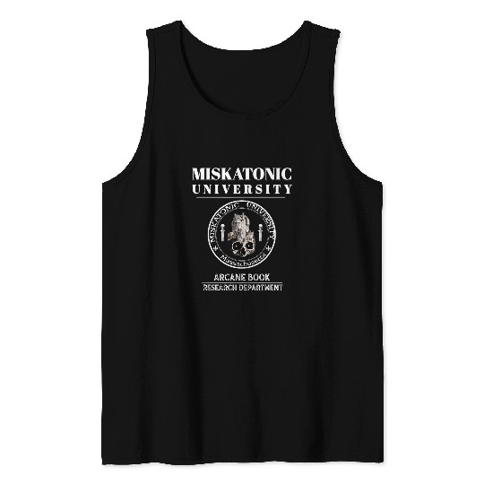Miskatonic University Arcane Book Research Department Tank Tops