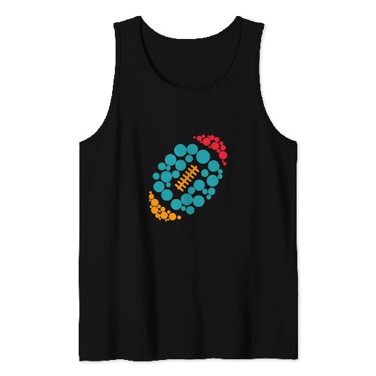 Cute Color Dot Rugby Lover Player International Dot Day Tank Tops