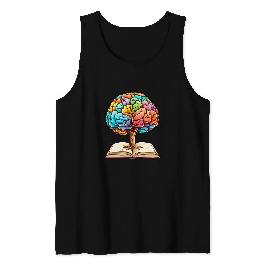 Mindful Growth The Book of Knowledge Tank Tops