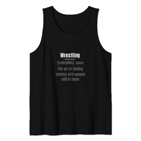 Wrestling Definition cool design Tank Tops