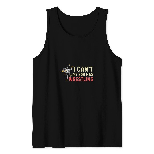Son Has Wrestling Supportive Mother Tank Tops