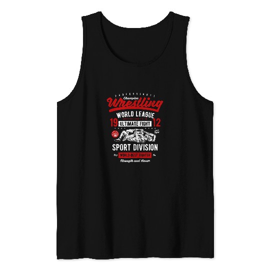 Wrestling League Honor Fighter Sport Tank Tops