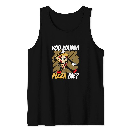 You Wanna Pizza Me Karate Pizza Slice Black Belt Tank Tops