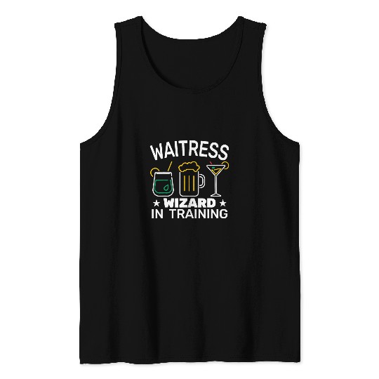 Waitress Wizard in Training womens Waiting staff waitress Tank Tops
