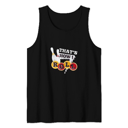 Bowling Lover Pin Bowler Tank Tops