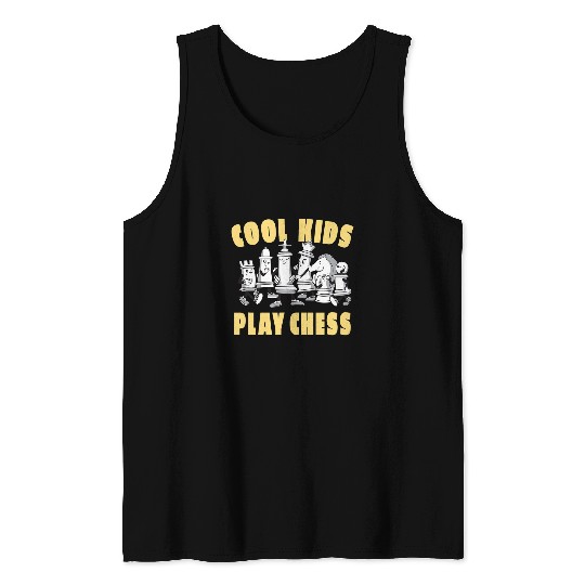 Cool Kids play chess pieces for children Tank Tops