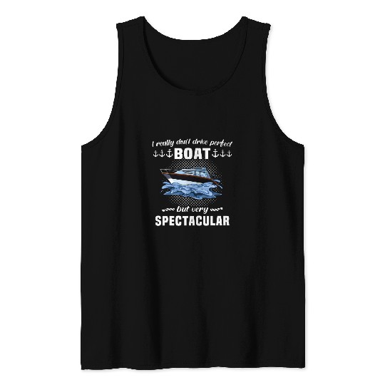 Motorboat sports boat sailing boat driving licence captain Tank Tops