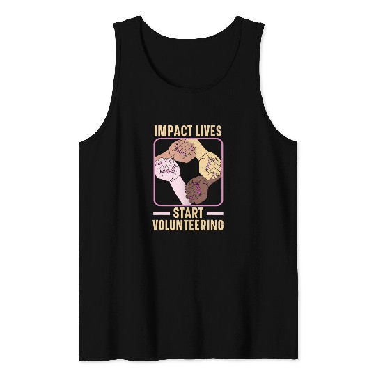 Volunteering Work Helping Hand Volunteer Worker 1 Tank Tops
