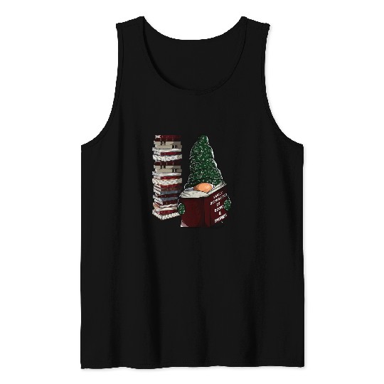 Easily distracted by books gnomes garden gnome book lover Tank Tops