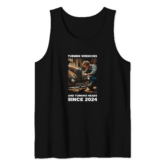 Car Restorer Car Guy Car Restoration Auto Detailing Tank Tops
