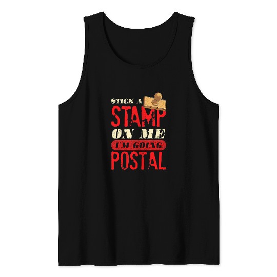 Stamp On Me Funny Postal Worker Tank Tops