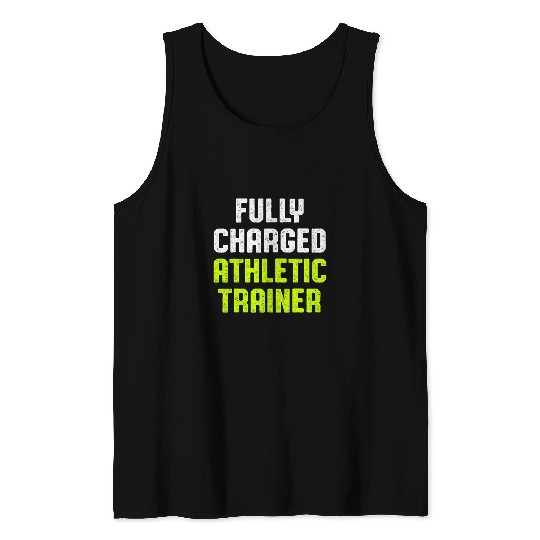 Athletic Trainer Gym Coachss Charged Wellness Coachssing Tank Tops