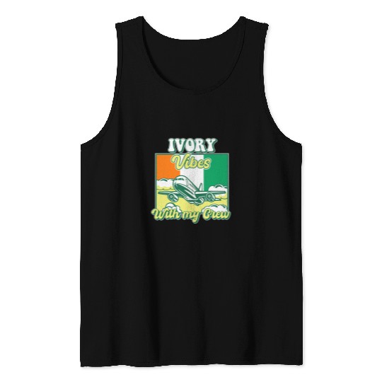 Ivory Vibes With My Crew Travel Ireland Tank Tops