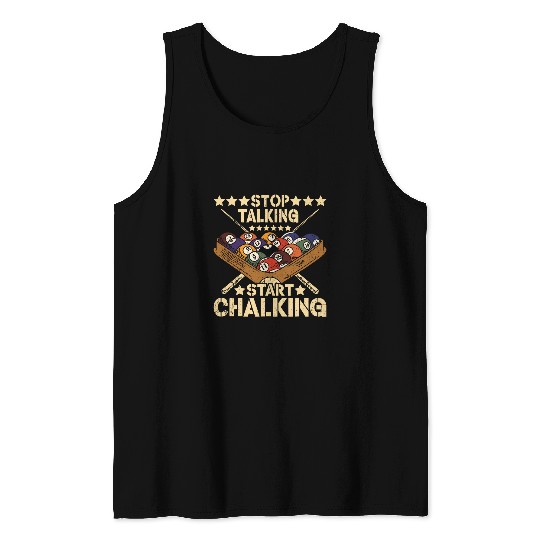 Pool Billiard Team 8 Ball Pool Billiard Player Billiard 4 Tank Tops