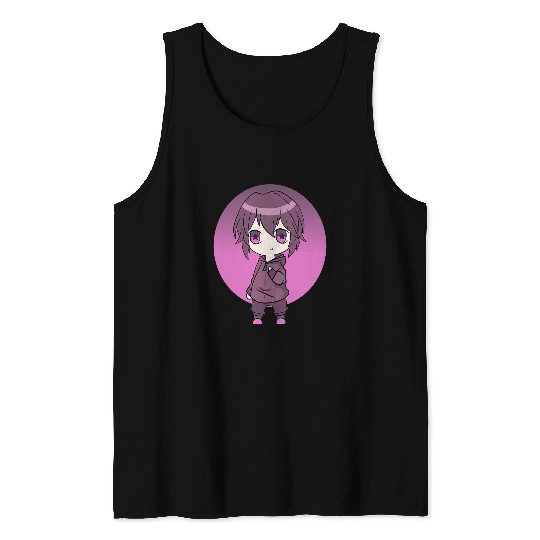 Funny Manga Character Otaku Yandere Cosplay ANIME Senpai 1 Tank Tops