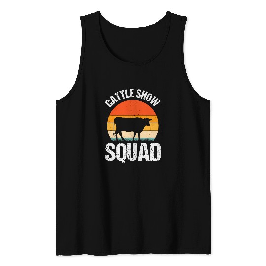 Cattle Show Squad County Fair Livestock Rancher 2 Tank Tops