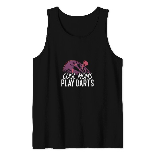 Darts Pub Dartboard Sports Dart Team Darts Mom 1 Tank Tops
