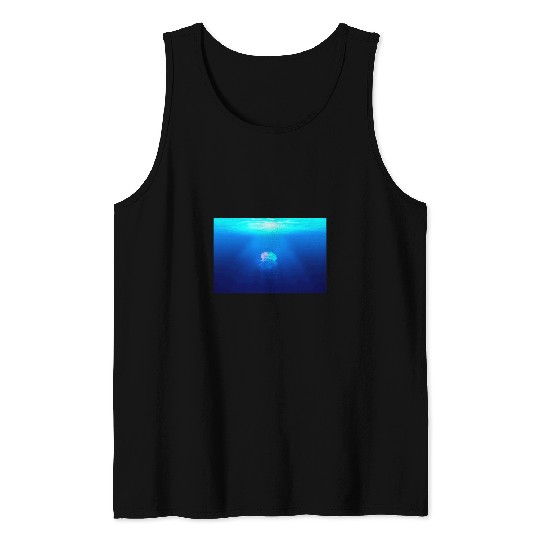 Jellyfish Ocean Depths Tranquility Tank Tops